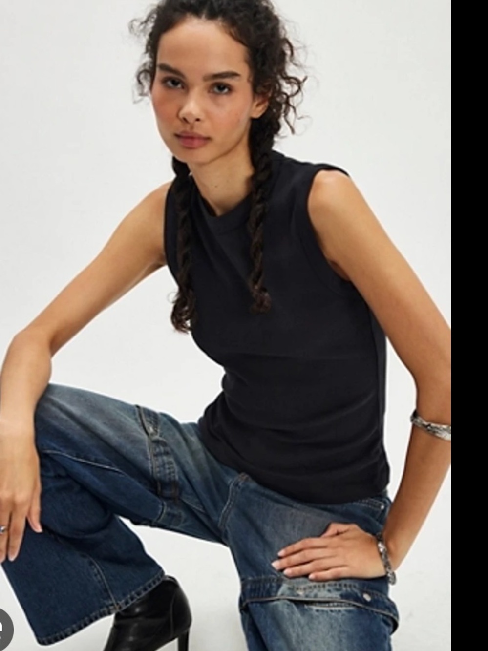 Free People We The Free Atlas Tank Black Size L